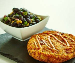 sweet potato burger at The Squeeze - Burger Bar in New York City