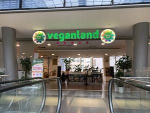 Outside  at Veganland - Karlovo Namesti in Prague