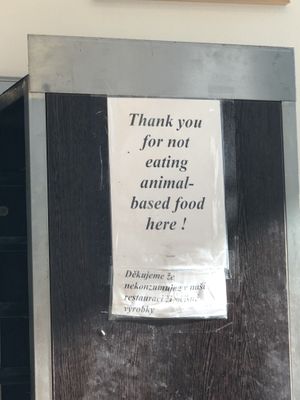 The place is very much fully vegan  at Veganland - Karlovo Namesti in Prague