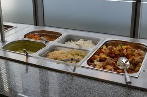 buffet at Veganland - Karlovo Namesti in Prague