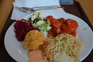 About 450g of food (25 czk /  100g) at Veganland - Karlovo Namesti in Prague