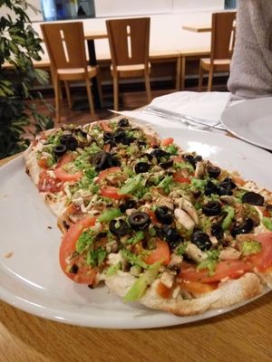 pizza at Veganland - Karlovo Namesti in Prague