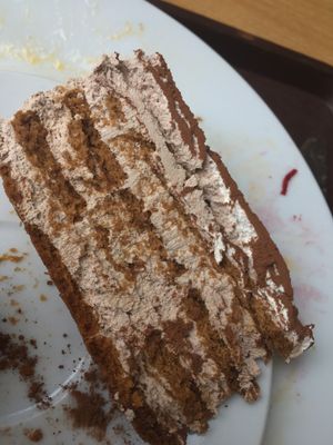 Tiramisu cake  at Veganland - Karlovo Namesti in Prague