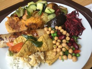 Buffet  at Veganland - Karlovo Namesti in Prague