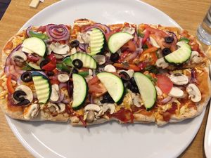 Pizza time  at Veganland - Karlovo Namesti in Prague