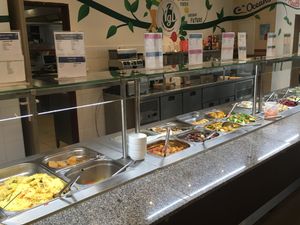 buffet at Veganland - Karlovo Namesti in Prague