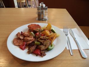 I paid about 100 CZK at Veganland - Karlovo Namesti in Prague