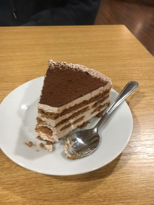 Tiramisu cake  at Veganland - Karlovo Namesti in Prague