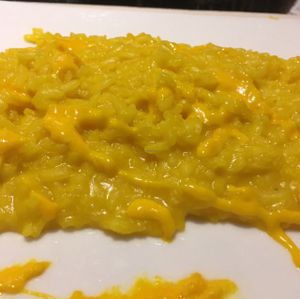 risotto with saffron at Valentino Legend in Milan