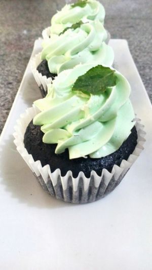 Vegan mint chocolate cupcakes

 at Dessert First in Meycauayan