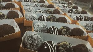 eggless cake truffles at Dessert First in Meycauayan