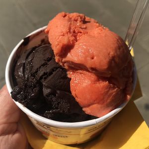 Bitter Chocolate & Manderin at Bohotis Gelateria Patisserie in Corfu