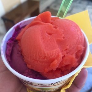 Pomegranate & Watermelon  at Bohotis Gelateria Patisserie in Corfu