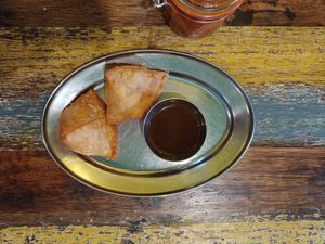 Samosa at Babaji's Kitchen in Belgrave