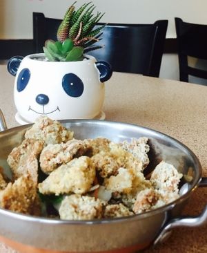 Taiwanese popcorn nuggets at Veggie on Board in Hawthorn
