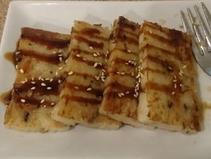 turnip cakes at Veggie on Board in Hawthorn