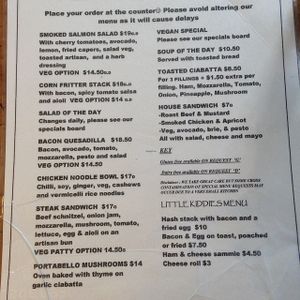 please avoid altering our menu- as a vegan you have no other option in this café at Sandfly Cafe in Te Anau