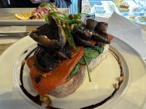 Veggie melt without cheese  at Sandfly Cafe in Te Anau