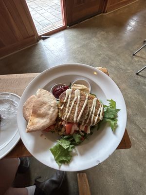 falafel pita  at Sandfly Cafe in Te Anau