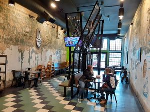 Rustic big space at Even Stevens Sandwiches in Logan