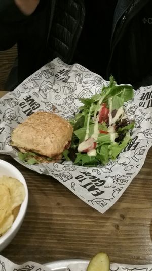 hummazing vegan  at Even Stevens Sandwiches in Logan