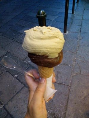 Pistachio and Gianduiotti  at Vanilla - Creams & Fruits in Turin