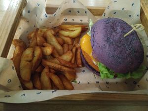 Cheesy ceci at Flower Burger in Turin