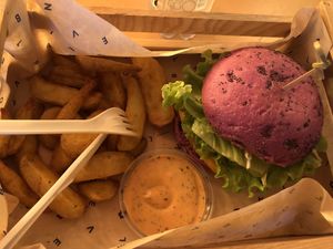 menu cherry bomb  at Flower Burger in Turin