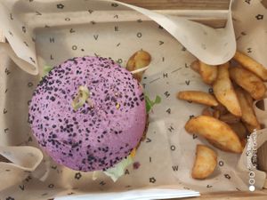 Cherry bun at Flower Burger in Turin