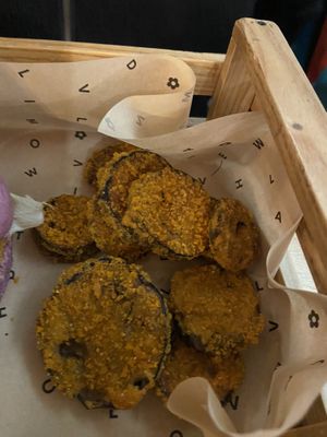 Melanzane fritte  at Flower Burger in Turin