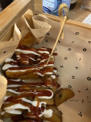 Patata bravas  at Flower Burger in Turin