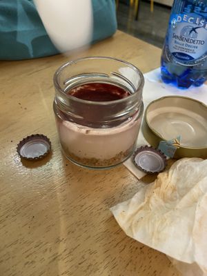 Cheers cake   at Flower Burger in Turin