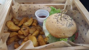 Tofungo burger at Flower Burger in Turin