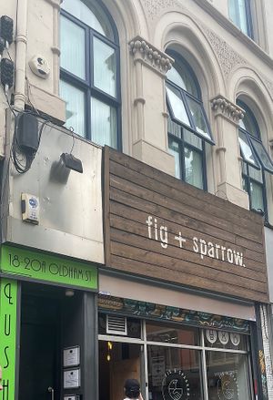   at Fig and Sparrow in Manchester