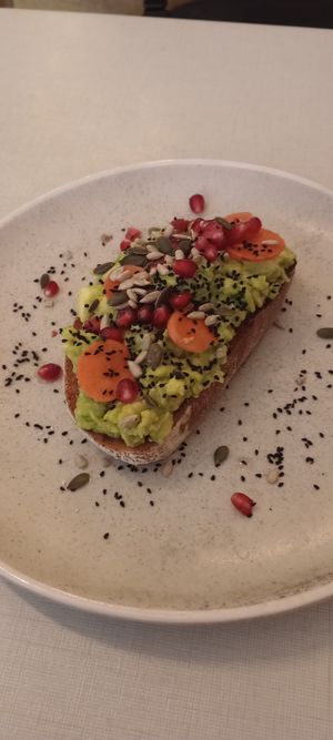 Avocado toast at Fig and Sparrow in Manchester