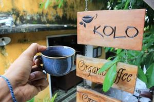 Organic coffee at KOLO in Hoi An