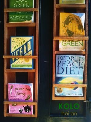 books at KOLO in Hoi An