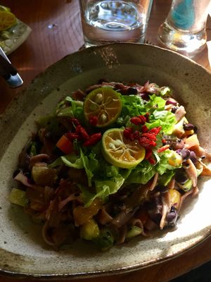 Oriental noodle salad ... SO MANY WONDERFUL FLAVORS  at KOLO in Hoi An