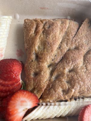 kids pbj on ciabatta to make it vegan   at Urth Caffe in Laguna Beach