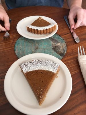 Victory Vegan Pumpkin Pie  at Urth Caffe in Laguna Beach