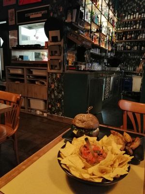 Falafel Burger and Guacamole. at Gorilla in Turin