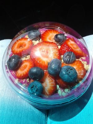 Pitaya bowl without honey at Juice It Up - Iris Ave in Moreno Valley
