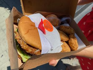 Amazing Burger and Nuggets at Burgerlords - Chinatown in Los Angeles