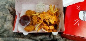 Tofu nuggets and Lord of the Fries at Burgerlords - Chinatown in Los Angeles