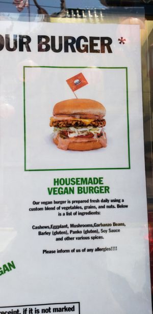 Housemade burger. at Burgerlords - Chinatown in Los Angeles