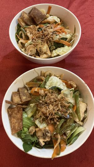 Vegan steamed cao lao, sooo good!  at Hi Foodcourt Stall in Hoi An