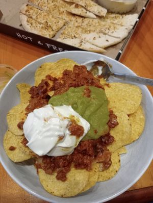 Vegan nachos at Harry's Gourmet Pizza in Adamstown