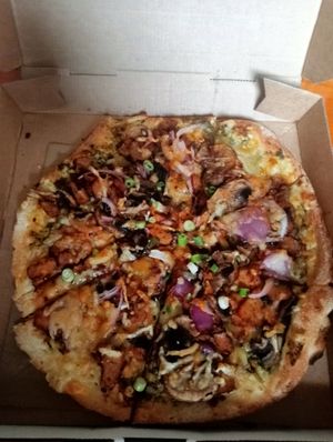 Pesto chicken at Harry's Gourmet Pizza in Adamstown