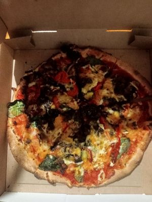 Vegan mega veg at Harry's Gourmet Pizza in Adamstown