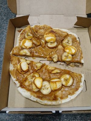Biscoff pizza at Harry's Gourmet Pizza in Adamstown